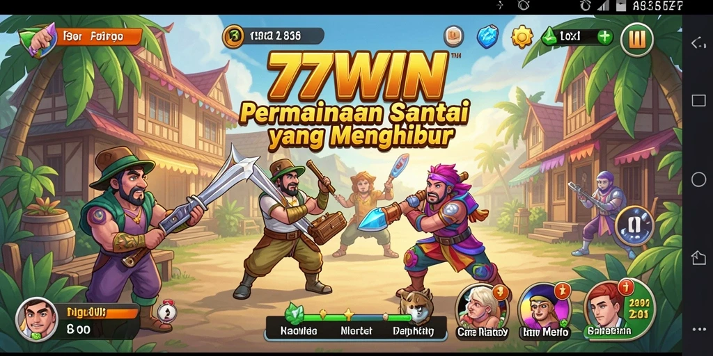 Tampilan gameplay <strong>77WIN</strong> yang mengasyikan dan penuh warna.