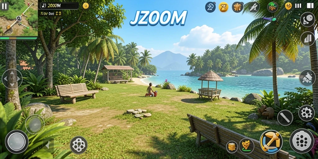 Screenshot gameplay J200M dengan grafis menarik dan antarmuka yang ramah pengguna.