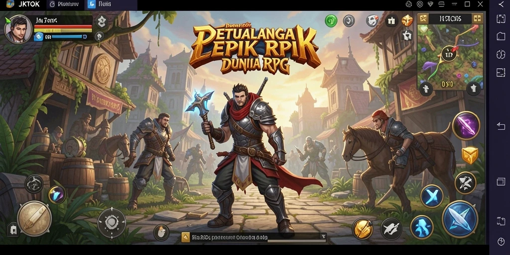 Gameplay mendebarkan JKTOK dengan pertarungan epik dan eksplorasi dunia.
