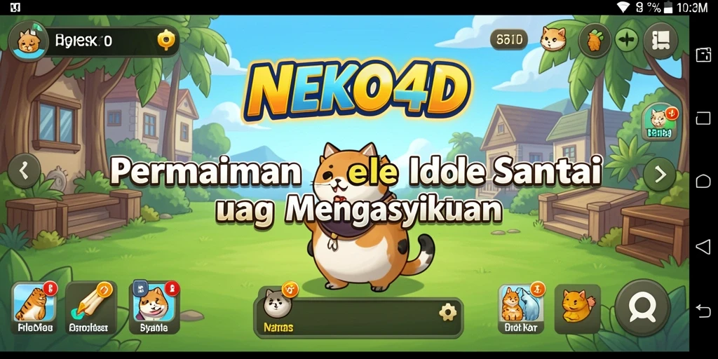 Tampilan gameplay Idle NEKO4D yang menarik dan menghibur.