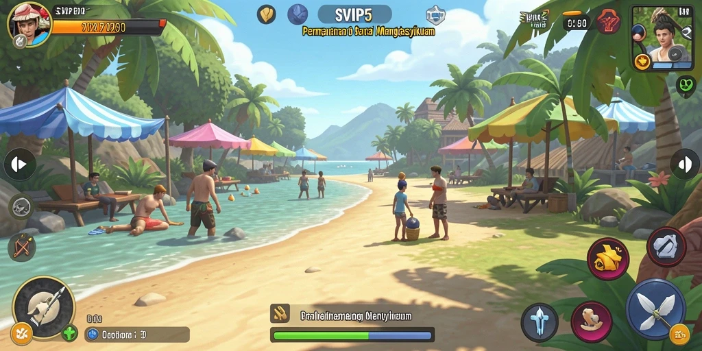 Screenshot menampilkan gameplay SVIP5 yang penuh warna dan menyenangkan.